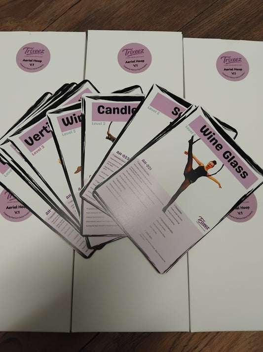 Trixeez - Aerial Hoop V.1 Flashcards (Physical Set)